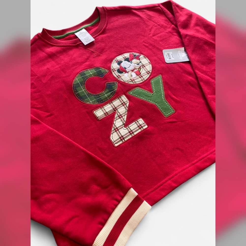 Disney Parks | BNWT Cozy Christmas Mickey/Minnie Mouse Women's Sweater Size M